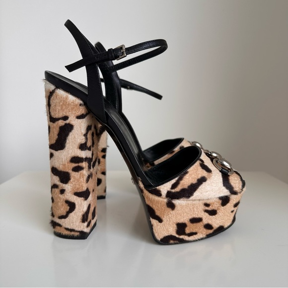 Platform Size 36 1/2 Gucci Leopard Print - Picture 5 of 8